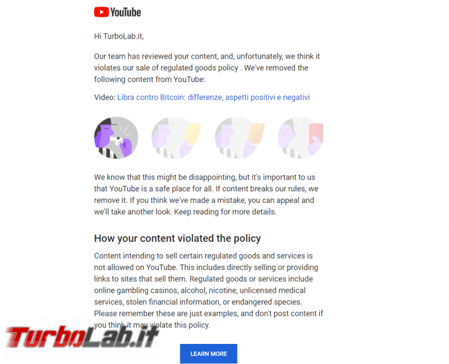 [Upd: errore tecnico, video ripristinati] YouTube contro criptovalute: decine video rimossi ( ) - screen_xps_1577219734