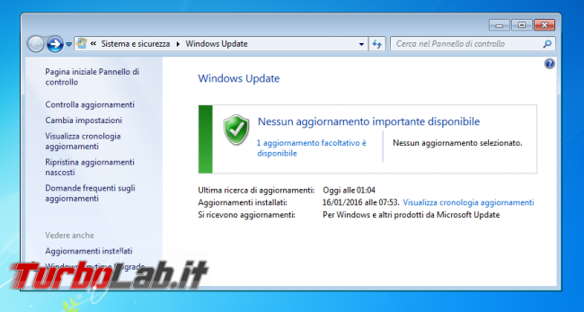 upgrade Windows 10 è ora (quasi) automatico: Windows Update propone come &quot;Consigliato&quot; - windows 7 windows update