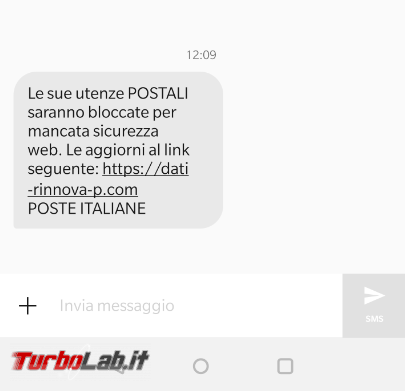 Utenze postali bloccate mancata sicurezza: SMS phishing si finge Poste Italiane - FrShot_1582377612