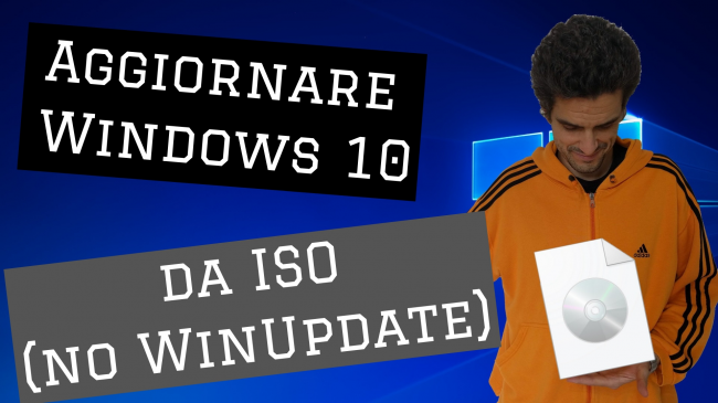 Video-guida: come aggiornare Windows 10 Aggiornamento 2022 (versione 22H2) DVD, ISO USB (upgrade build offline, senza Internet Windows Update) - spotlight aggiornare windows 10 da iso