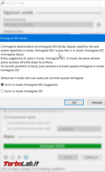 Video-guida: come installare Ubuntu chiavetta USB (Linux facile) - 11_modalità iso pic