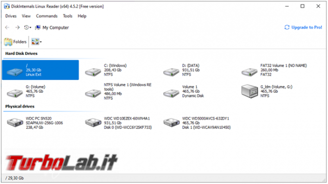 Visualizzare partizione Linux Windows recuperare file ci servono