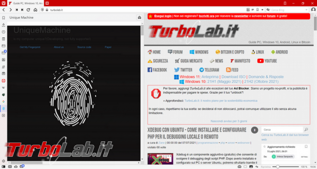 Vivaldi, browser &quot;suona&quot; concorrenti
