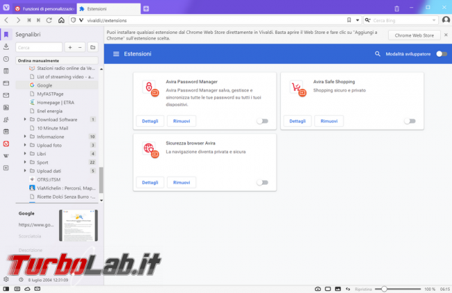 Vivaldi, browser &quot;suona&quot; concorrenti