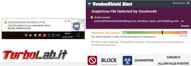 VoodooShield protegge sistema operativo eseguibili sconosciuti