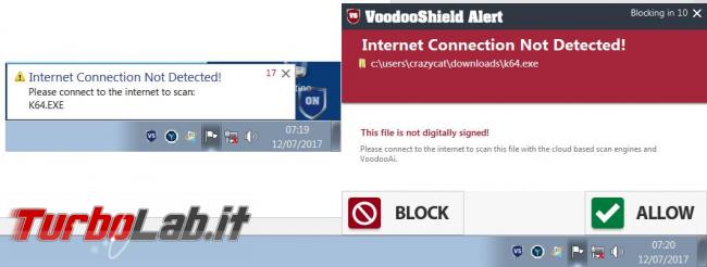 VoodooShield protegge sistema operativo eseguibili sconosciuti