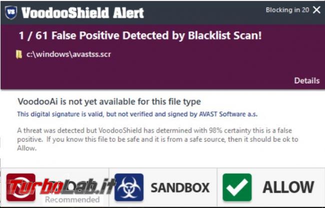VoodooShield protegge sistema operativo eseguibili sconosciuti