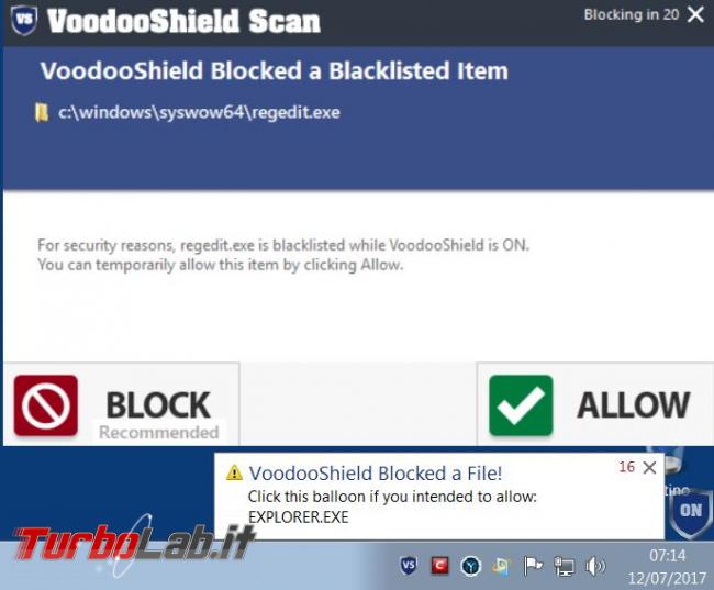 VoodooShield protegge sistema operativo eseguibili sconosciuti