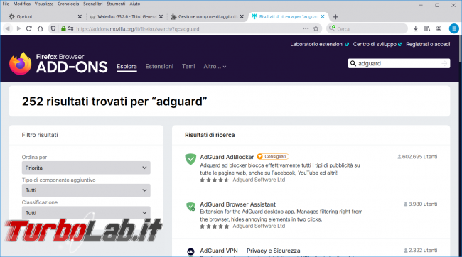 Waterfox browser alternativo soliti noti