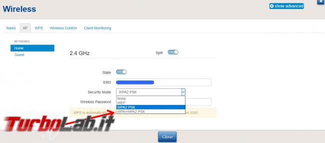 wi-fi TIM HUB ha smesso funzionare? Questione protocolli sicurezza ... - TIM HUB_2-4 GHz_WPA2