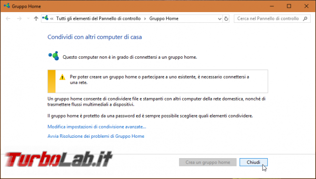 Windows 10 1803: tutte novità aggiornamento Aprile 2018 - gruppo home windows 10