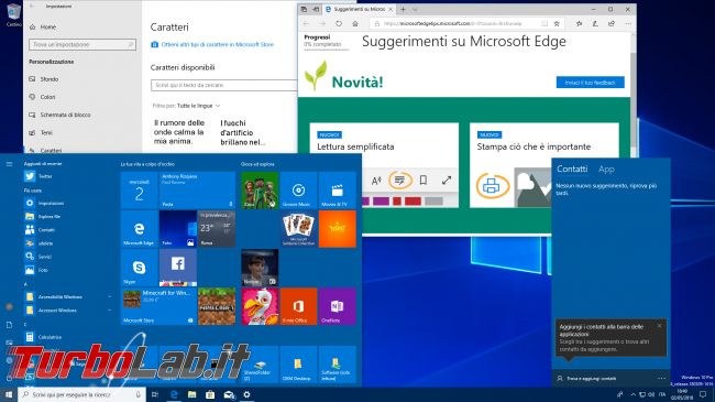 Windows 10 1803: tutte novità aggiornamento Aprile 2018 - windows 10 1803 desktop