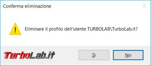 Windows 10: come cancellare account locale computer