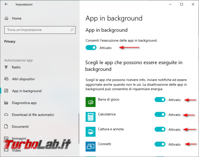 Windows 10: come disattivare app non necessarie background - 2019-05-09_190227