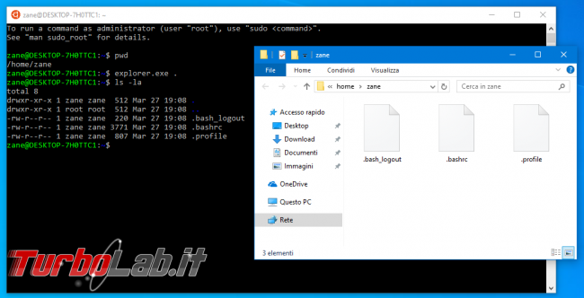 Windows 10: come visualizzare / accedere file WSL (Bash) Esplora File (Explorer)?