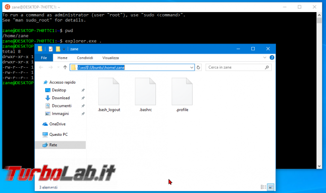 Windows 10: come visualizzare / accedere file WSL (Bash) Esplora File (Explorer)? - zShotVM_1553717729