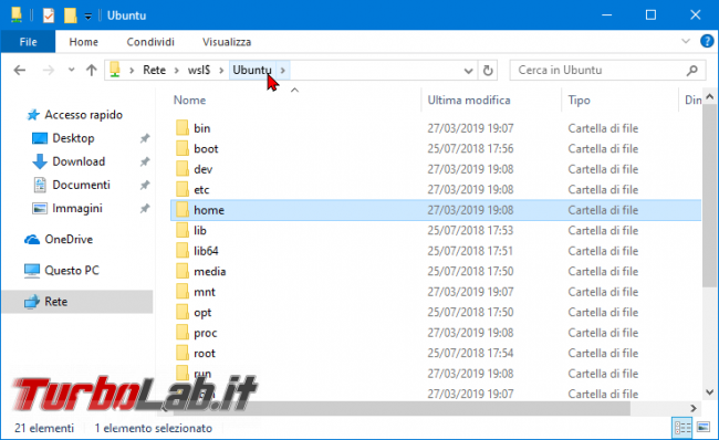 Windows 10: come visualizzare / accedere file WSL (Bash) Esplora File (Explorer)? - zShotVM_1553717799