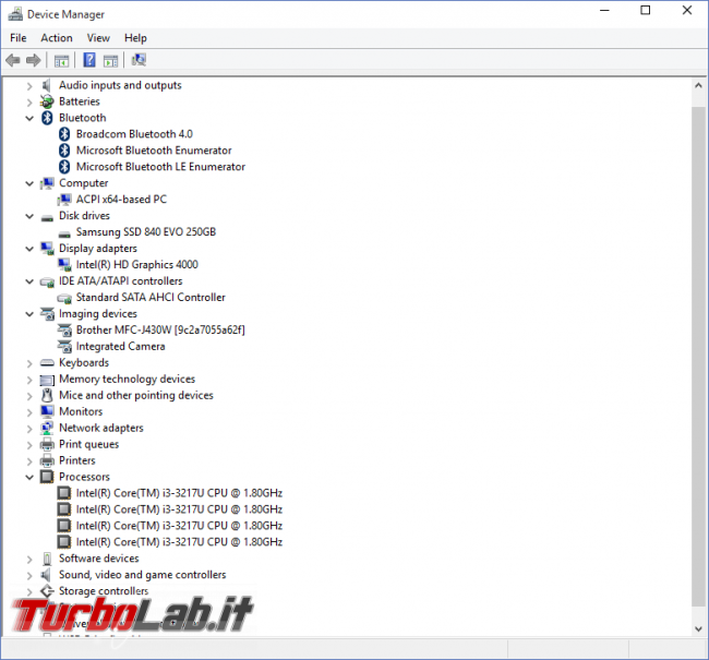Windows 10, FAQ italiano - risposte veloci domande frequenti - overkill gestione periferiche windows 10