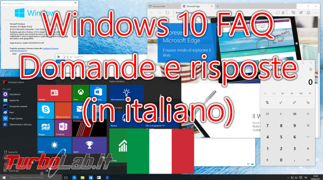 Windows 10, FAQ italiano - risposte veloci domande frequenti - windows 10 faq spotlight