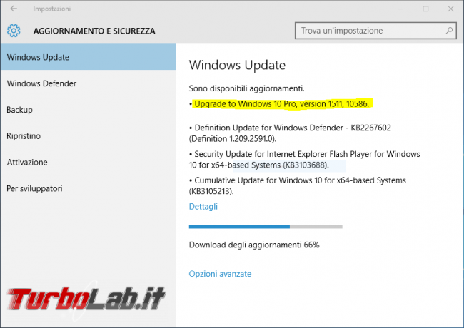 Windows 10, seconda versione: l'&quot;aggiornamento d'autunno&quot; arriva oggi tramite Windows Update - windows 10 aggiornamento novembre 2015 201511