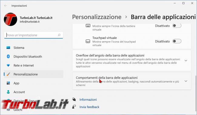 Windows 11: come allineare sinistra icone barra (ripristinare posizione pulsante Start come Windows 10) (video)