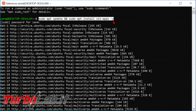 Windows 11: come eseguire programmi Linux interfaccia grafica Sottosistema Windows Linux (WSL WSLg, modo ufficiale) - zShotVM_1621839266