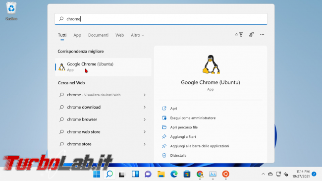 Windows 11: come eseguire programmi Linux interfaccia grafica Sottosistema Windows Linux (WSL WSLg, modo ufficiale) - zShotVM_1635369293