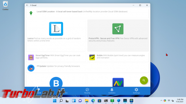 Windows 11: come installare Google Play Store Sottosistema Windows Android (WSA): guida download APK - screen_FRANK_1636210135