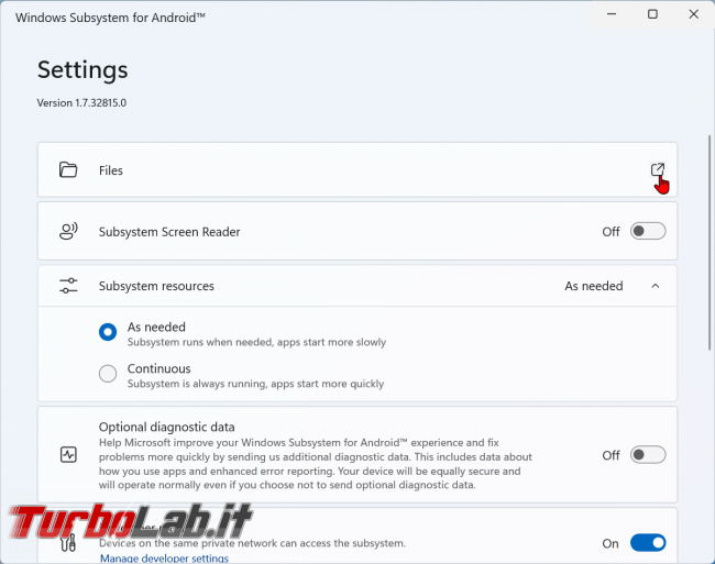 Windows 11: come installare Google Play Store Sottosistema Windows Android (WSA): guida download APK - screen_FRANK_1636299787