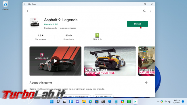 Windows 11: come installare Google Play Store Sottosistema Windows Android (WSA): guida download APK - screen_FRANK_1636300112