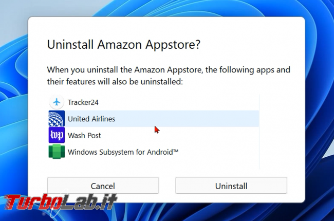 Windows 11: come risolvere errore The Amazon Appstore is not currently available your country Italia Sottosistema Windows Android (WSA)