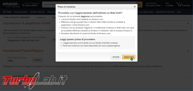 Windows 11: come risolvere errore The Amazon Appstore is not currently available your country Italia Sottosistema Windows Android (WSA)