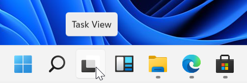 Windows 11, FAQ italiano - risposte veloci domande frequenti - Windows 11 taskbar icon