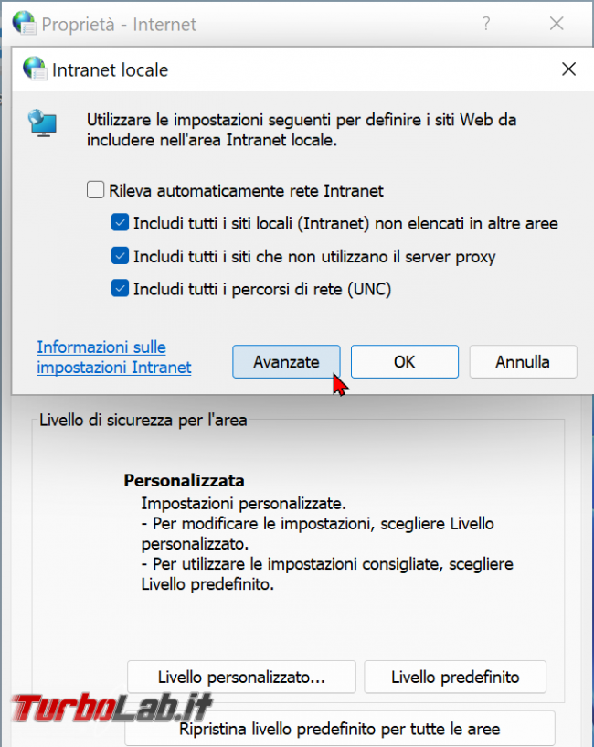 Windows 11 / Windows 10: come disattivare Avviso sicurezza quando apri 'applicazione / programma cartella condivisa rete locale (NAS LAN) - zShotVM_1635402574