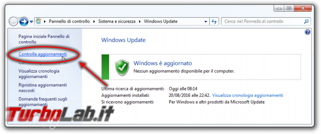 Windows 7: come continuare ricevere scaricare aggiornamenti gratis 2022 (Windows Update, video) - Windows Update controlla aggiornamenti link