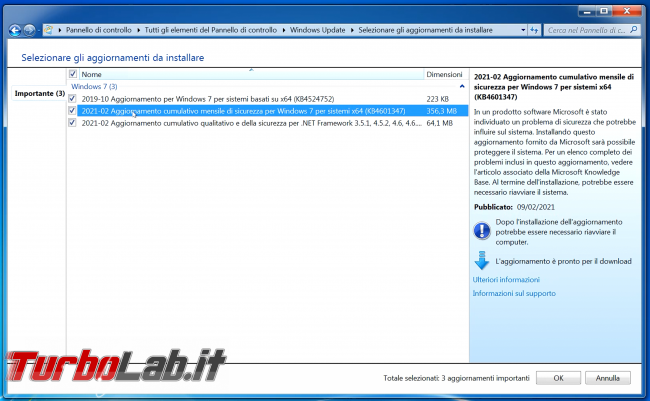 Windows 7: come scaricare aggiornamenti gratis 2025 (Windows Update, video)