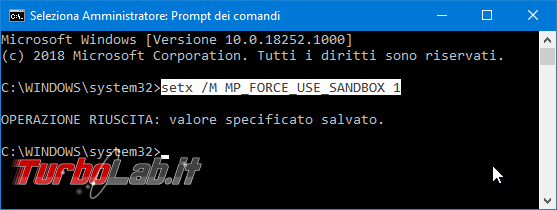 Windows Defender Antivirus sandbox: cosa significa come attivare sandbox aumentare sicurezza