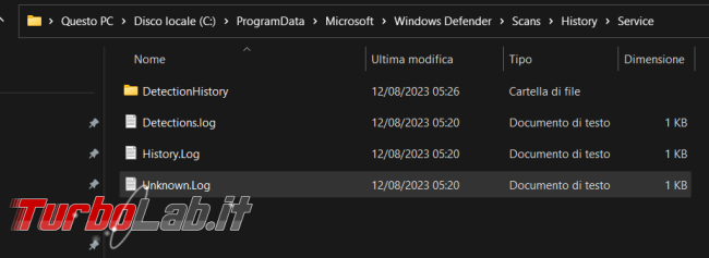 Windows Defender: come eliminare / pulire Cronologia protezione malware/virus