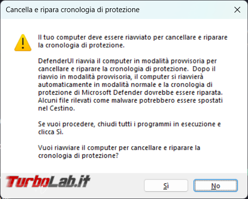 Windows Defender: come eliminare / pulire Cronologia protezione malware/virus
