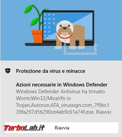 Windows Defender, l’antivirus Windows 10 messo prova TurboLab.it