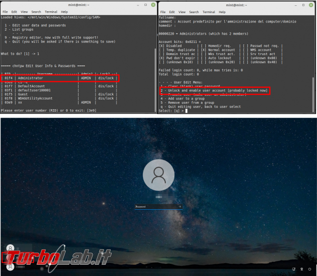 [Windows] Password dimenticata? Proviamo cambiarla Chntpw!