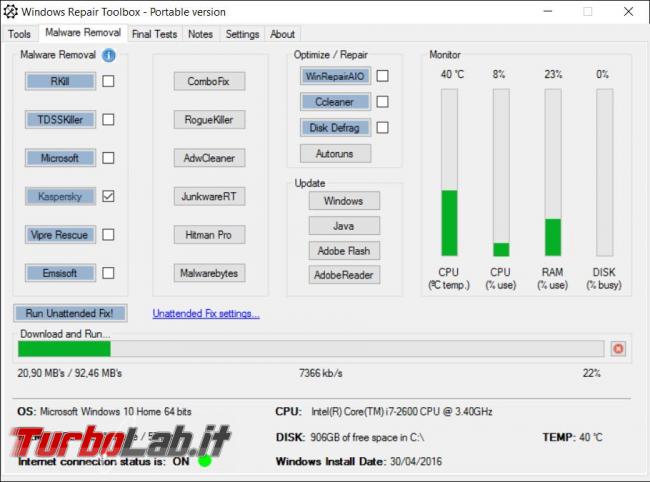 Windows Repair Toolbox ha (quasi) tutto necessario riparare problemi Windows