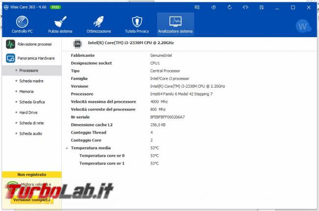 Wise Care 365 ottimizzatore sistema operativo