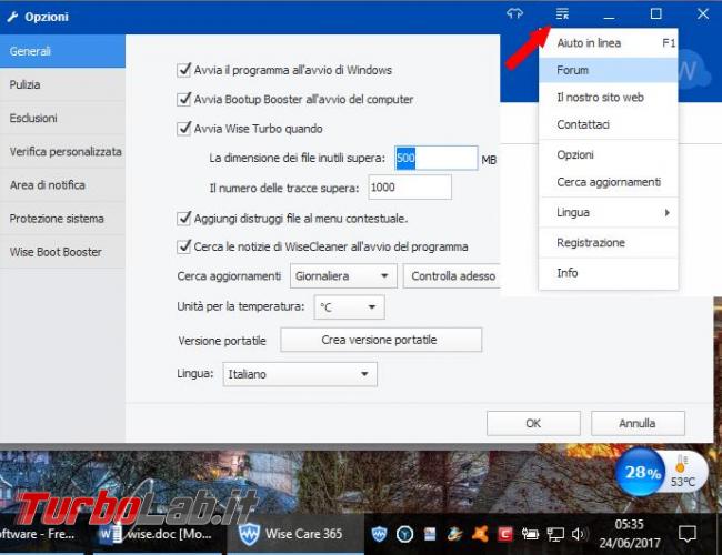 Wise Care 365 ottimizzatore sistema operativo