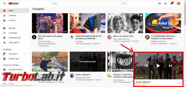 YouTube: come creare playlist (funzione Aggiungi coda) - FrShot_1573917094