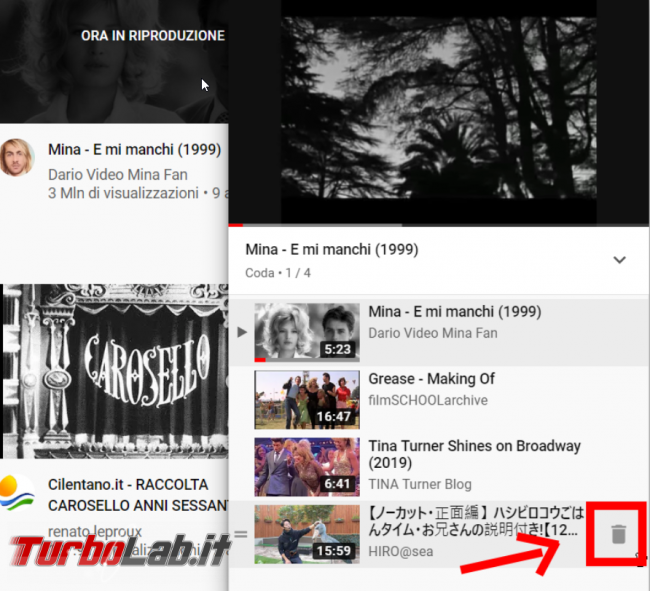 YouTube: come creare playlist (funzione Aggiungi coda) - FrShot_1573919328