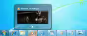 windows 7 windows media player taskbar preview