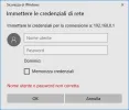 accesso file condivisi condivisione lan sicurezza windows immettere le credenziali di rete