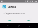 cortana android applicazione installata