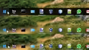 barra applicazioni taskbar trasparent